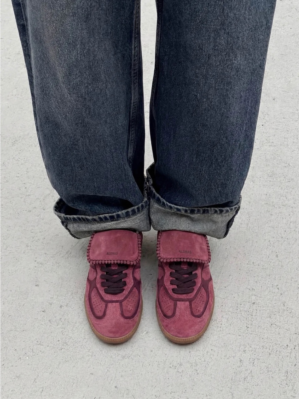 ALOHAS Sneakers - TB 490 club suede raspberry - Picture 2 of 6